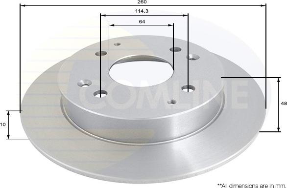 Comline ADC0516 - Brake Disc autospares.lv