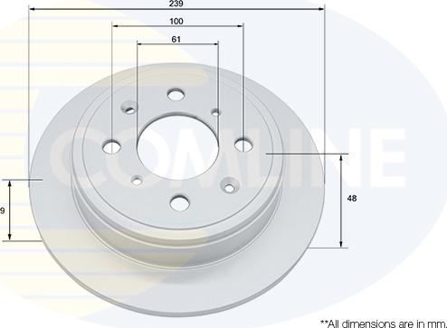 Comline ADC0510 - Brake Disc autospares.lv