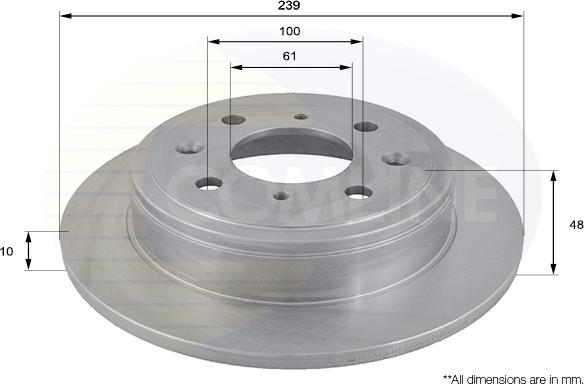 Comline ADC0518 - Brake Disc autospares.lv