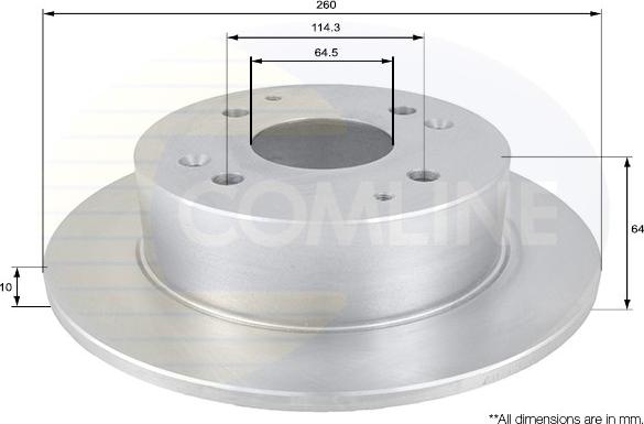 Comline ADC0536 - Brake Disc autospares.lv