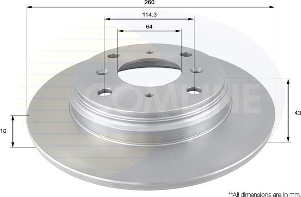 Comline ADC0525 - Brake Disc autospares.lv