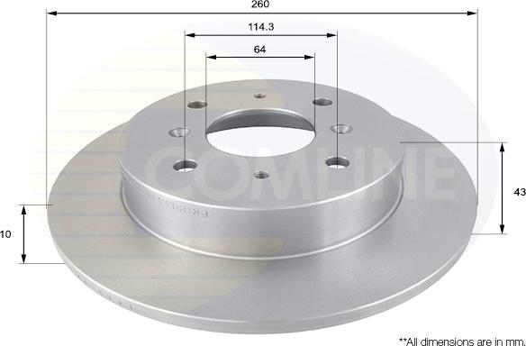 Comline ADC0520 - Brake Disc autospares.lv