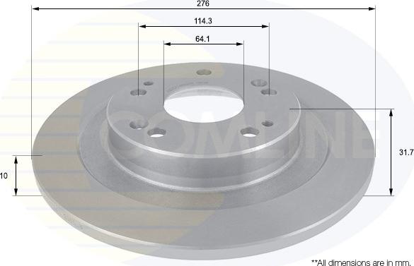 Comline ADC0571 - Brake Disc autospares.lv