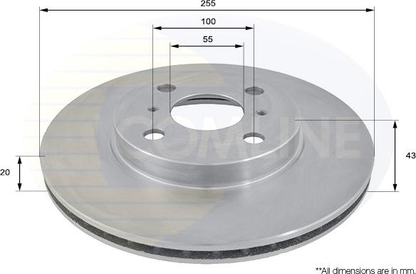 Comline ADC0194V - Brake Disc autospares.lv