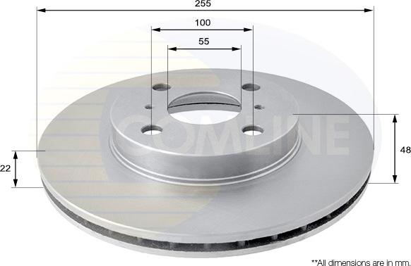 Comline ADC0151V - Brake Disc autospares.lv