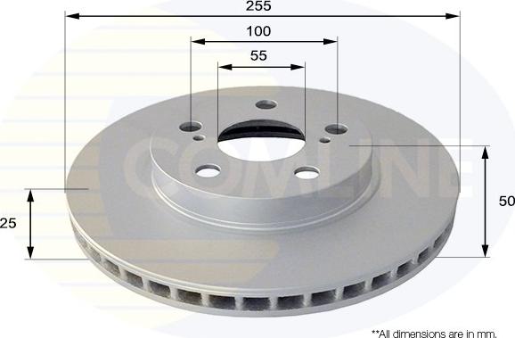 Comline ADC0101V - Brake Disc autospares.lv