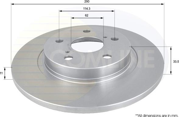 Comline ADC01151 - Brake Disc autospares.lv