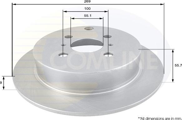 Comline ADC01104 - Brake Disc autospares.lv