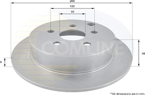 Comline ADC01103 - Brake Disc autospares.lv