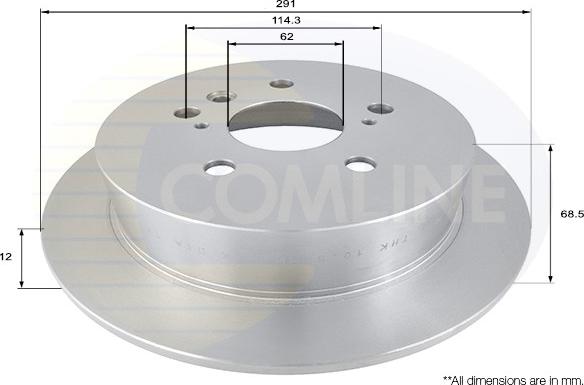 Comline ADC01102 - Brake Disc autospares.lv