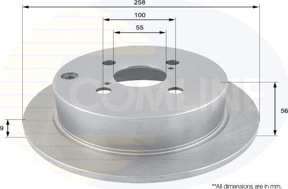 Comline ADC01115 - Brake Disc autospares.lv