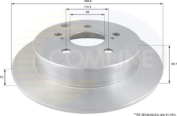 Comline ADC01135 - Brake Disc autospares.lv