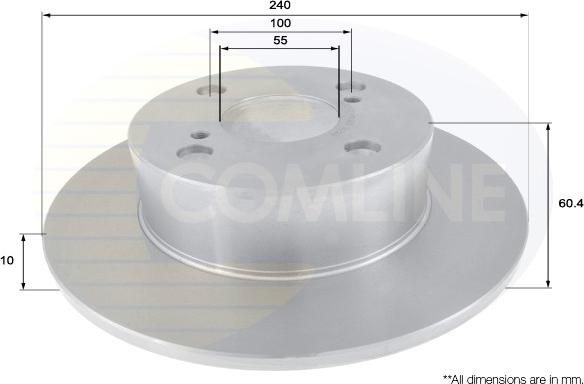 Comline ADC01131 - Brake Disc autospares.lv