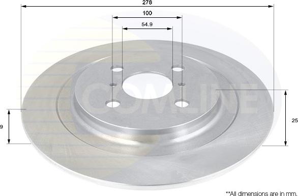 Comline ADC01132 - Brake Disc autospares.lv