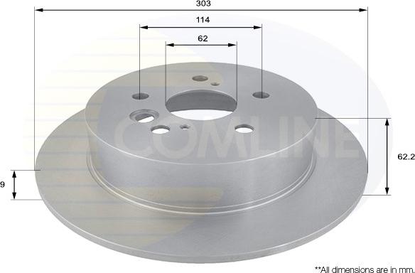 Comline ADC01121 - Brake Disc autospares.lv