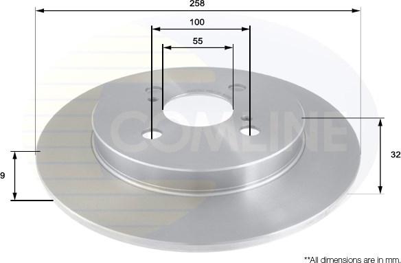 Comline ADC01127 - Brake Disc autospares.lv