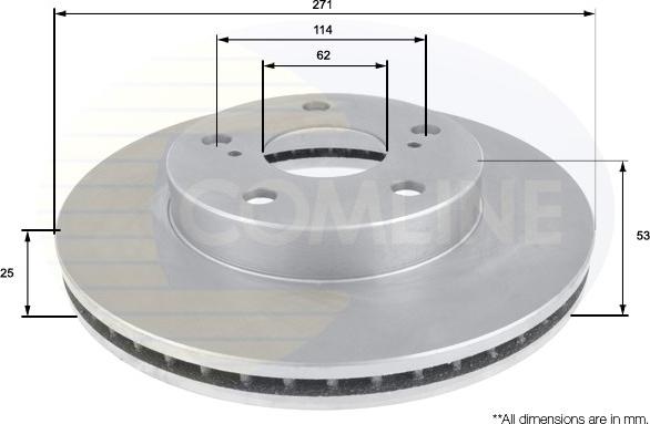 Comline ADC0139V - Brake Disc autospares.lv