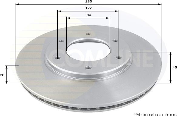 Comline ADC0176V - Brake Disc autospares.lv