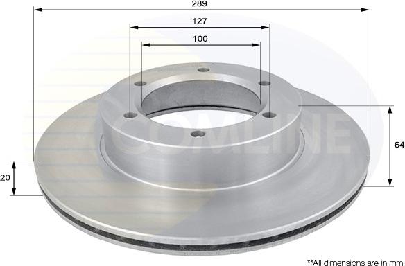 Comline ADC0173V - Brake Disc autospares.lv