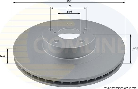 Comline ADC0814V - Brake Disc autospares.lv