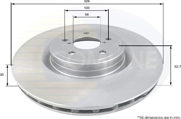 Comline ADC0815V - Brake Disc autospares.lv