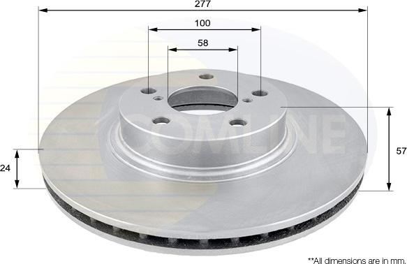 Comline ADC0811V - Brake Disc autospares.lv