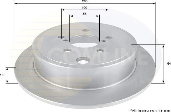 Comline ADC0823 - Brake Disc autospares.lv