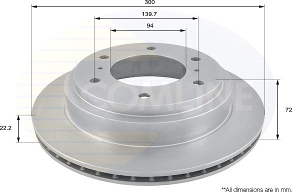 Comline ADC0360V - Brake Disc autospares.lv