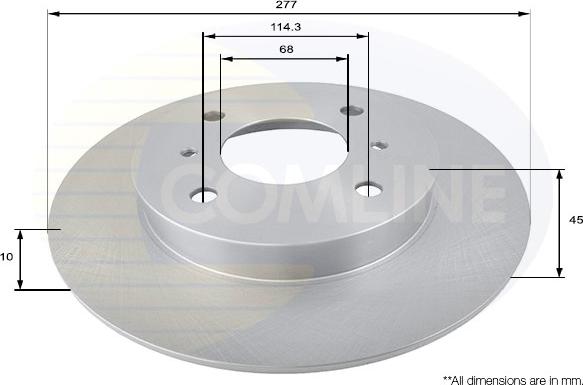 Comline ADC0259 - Brake Disc autospares.lv