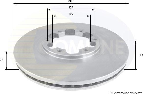 Comline ADC0267V - Brake Disc autospares.lv