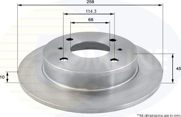 Comline ADC0217 - Brake Disc autospares.lv