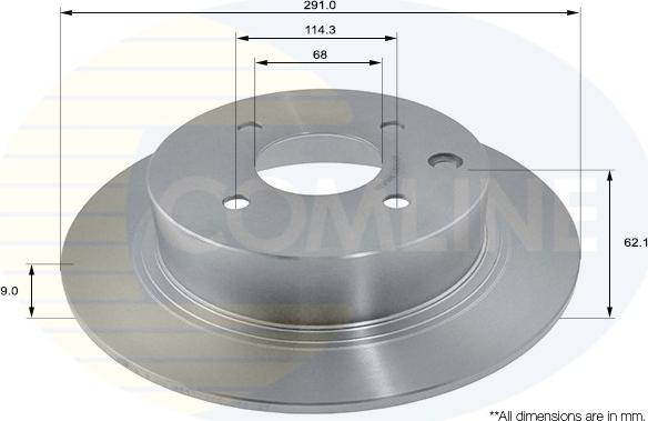 Comline ADC0283 - Brake Disc autospares.lv