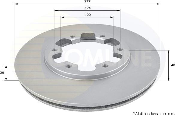 Comline ADC0238V - Brake Disc autospares.lv