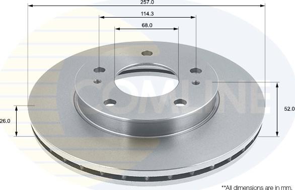 Comline ADC0228V - Brake Disc autospares.lv