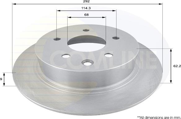 Comline ADC0275 - Brake Disc autospares.lv