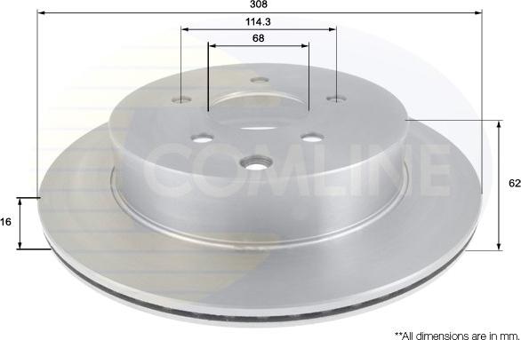 Comline ADC0271V - Brake Disc autospares.lv