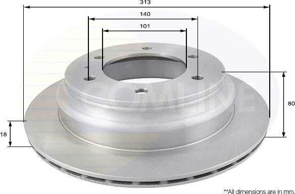 Comline ADC0708V - Brake Disc autospares.lv