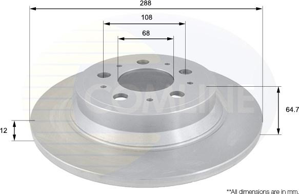 Comline ADC1909 - Brake Disc autospares.lv