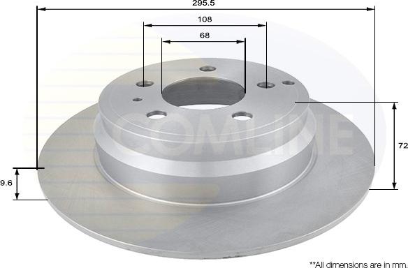 Comline ADC1905 - Brake Disc autospares.lv