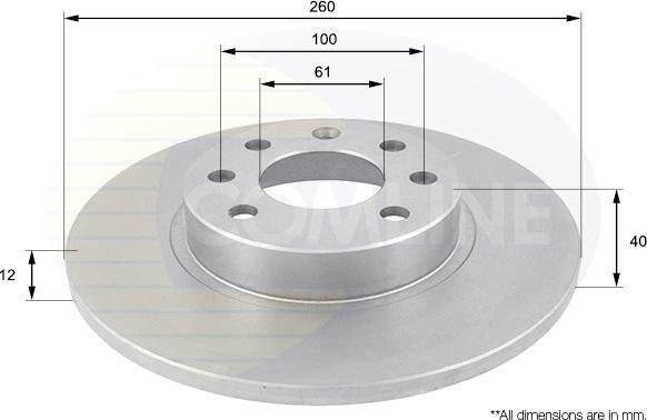 Comline ADC1903 - Brake Disc autospares.lv