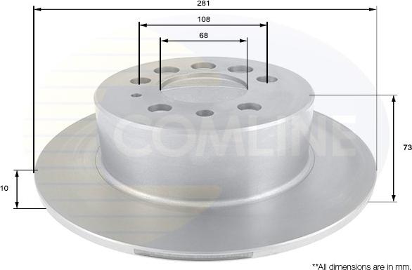 Comline ADC1902 - Brake Disc autospares.lv