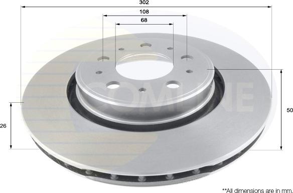 Comline ADC1915V - Brake Disc autospares.lv