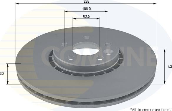 Comline ADC1916V - Brake Disc autospares.lv