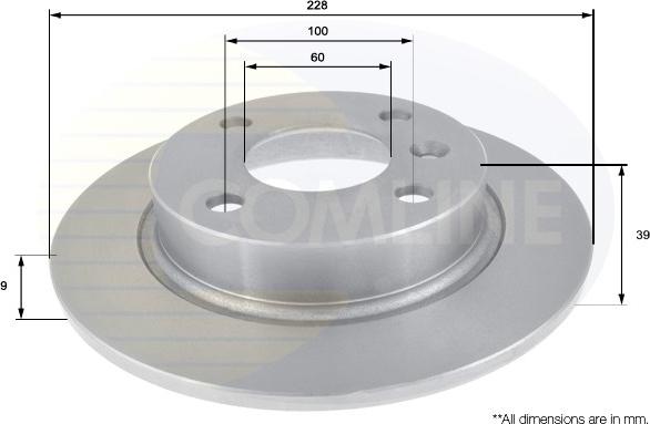 Comline ADC1911 - Brake Disc autospares.lv