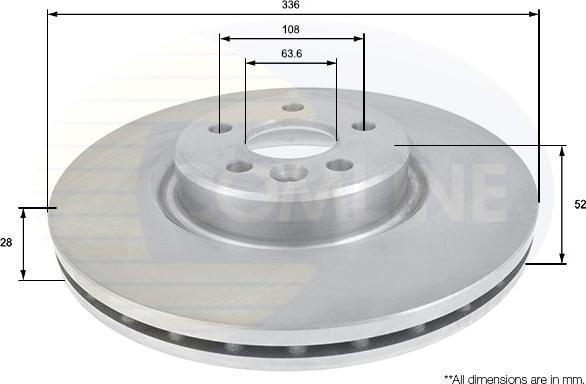 Comline ADC1924V - Brake Disc autospares.lv