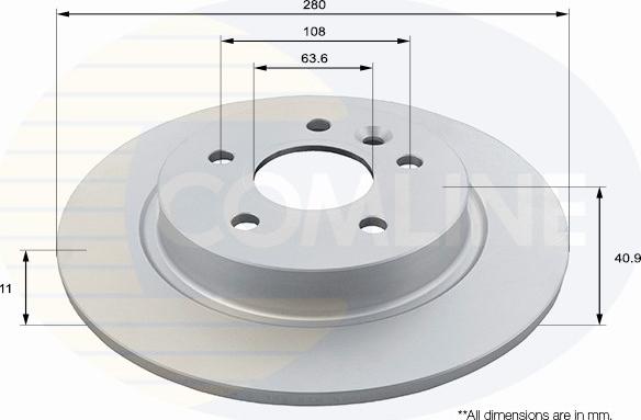 Comline ADC1928 - Brake Disc autospares.lv