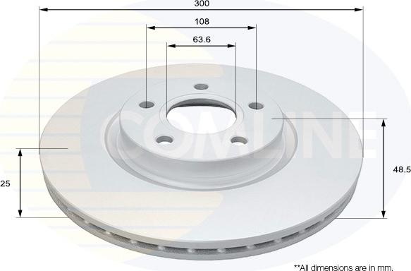 Comline ADC1927V - Brake Disc autospares.lv