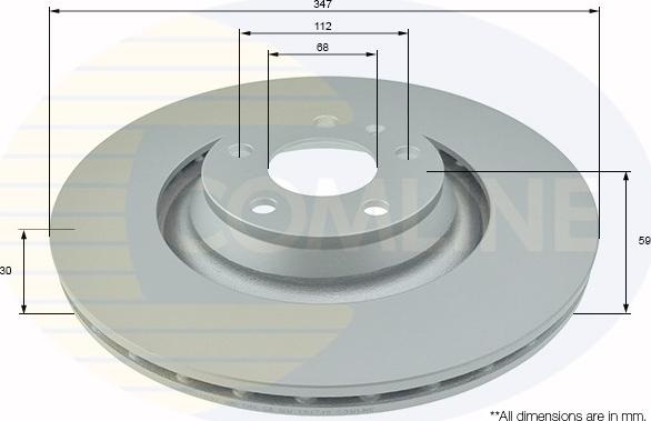 Comline ADC1490V - Brake Disc autospares.lv