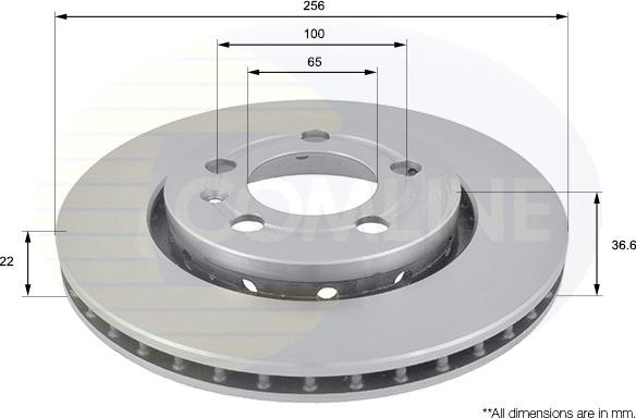 Comline ADC1447V - Brake Disc autospares.lv