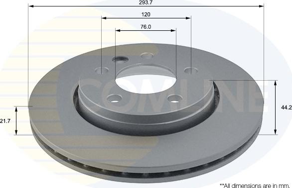 Comline ADC1453V - Brake Disc autospares.lv